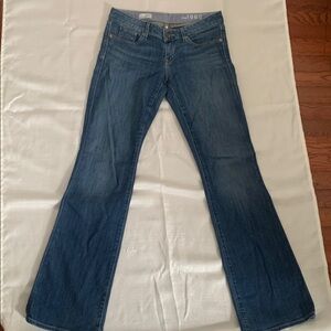 Women’s 1969 Gap Jeans Low-Rise Flare 27/4r Curvy Medium Blue